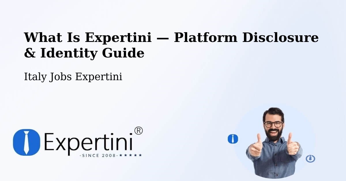 What Is Expertini — Platform Disclosure & Identity Guide – Corbetta